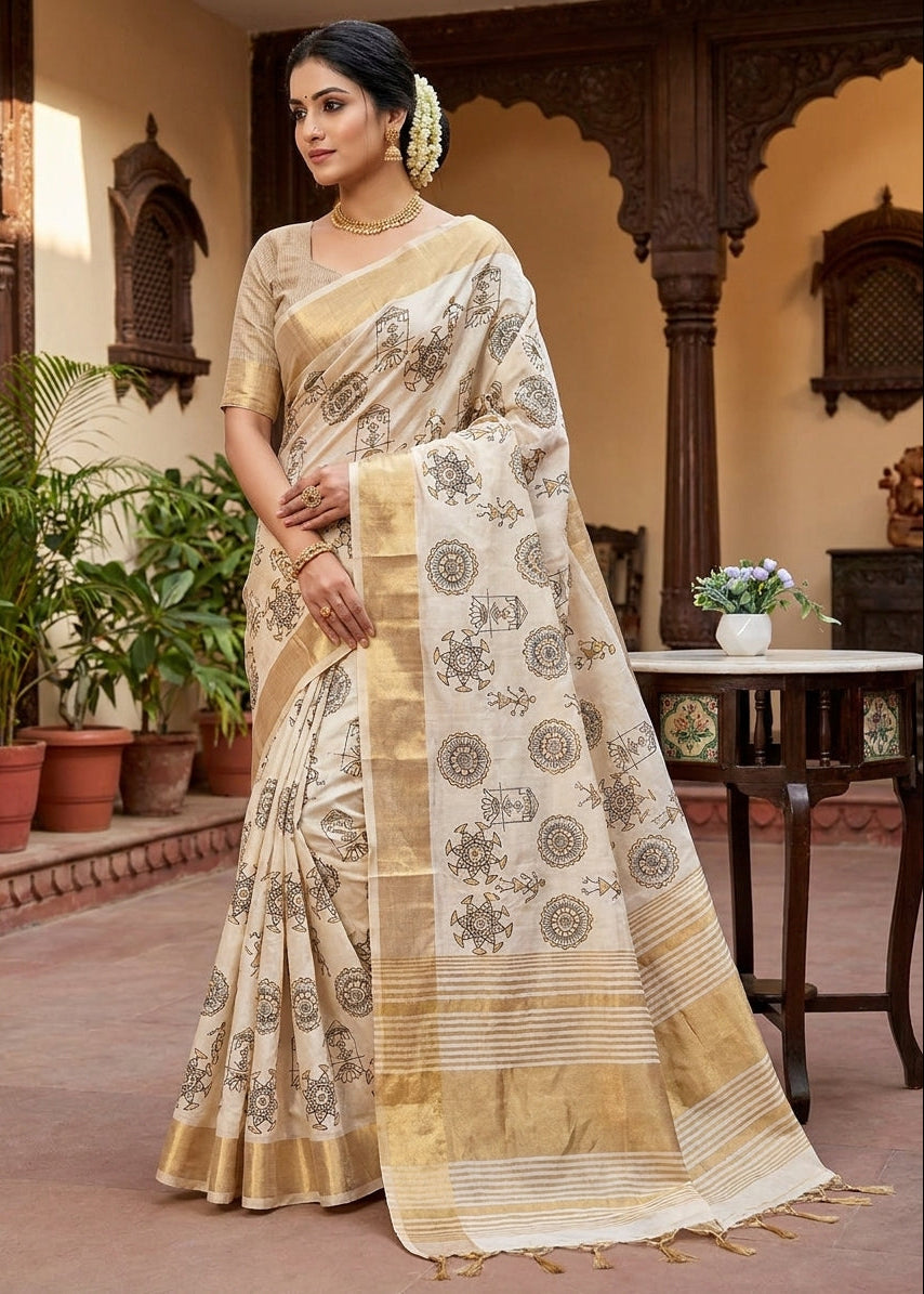 Premium Pure Aasami Silk Zari Border Occasion Saree