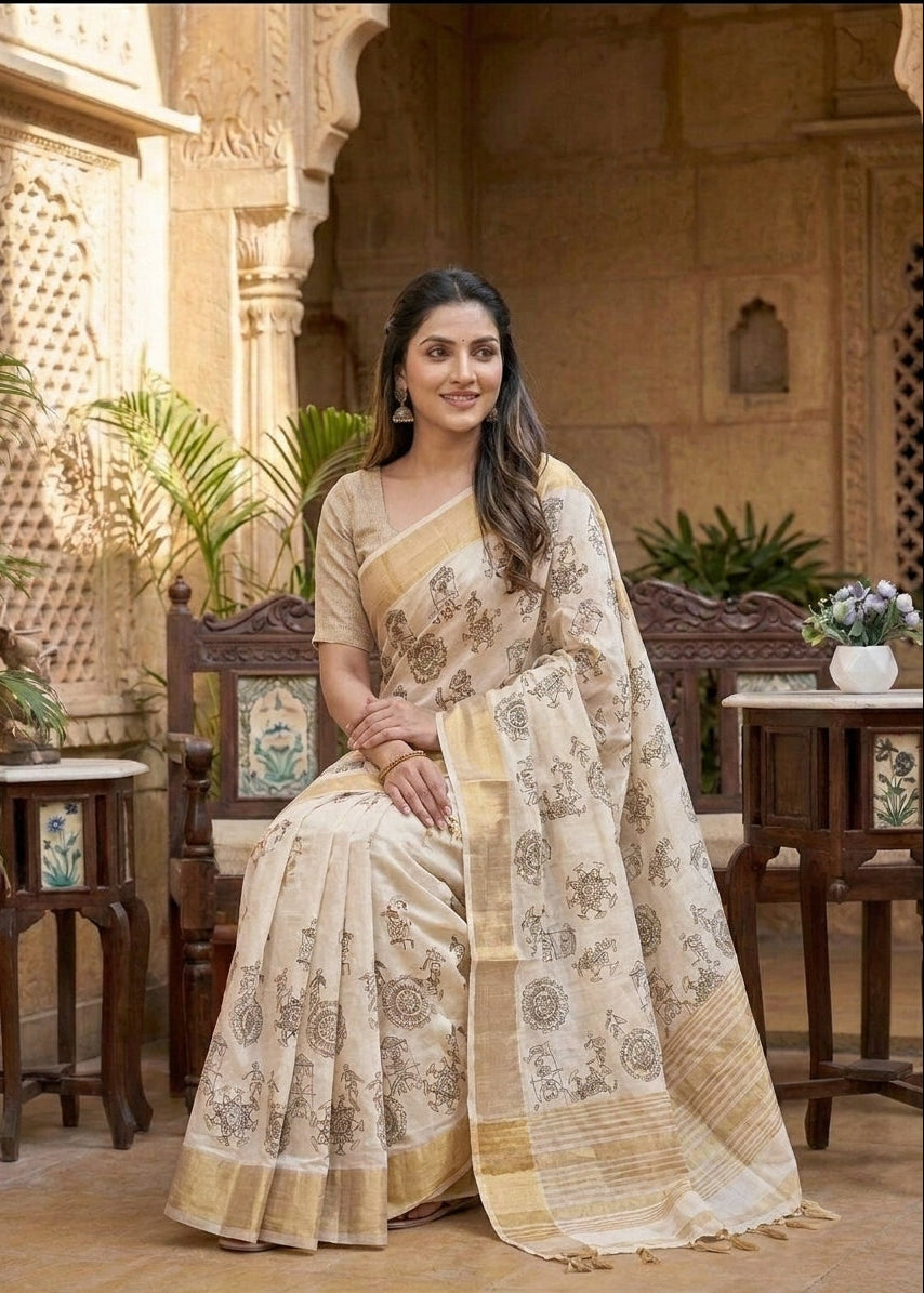 Premium Pure Aasami Silk Zari Border Occasion Saree