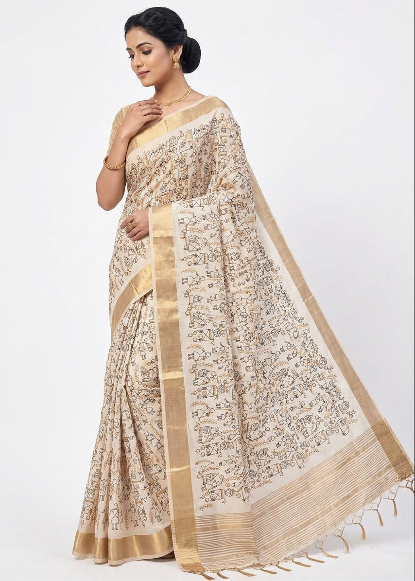 Aasami Silk Heritage Festival Wear Saree