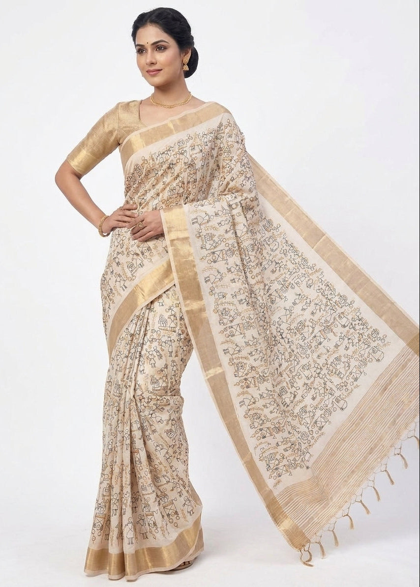 Aasami Silk Heritage Festival Wear Saree