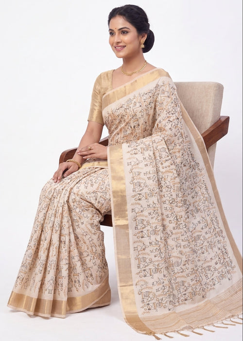 Aasami Silk Heritage Festival Wear Saree