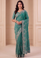 Elegant NC Vichitra Designer Festive Wear Saree