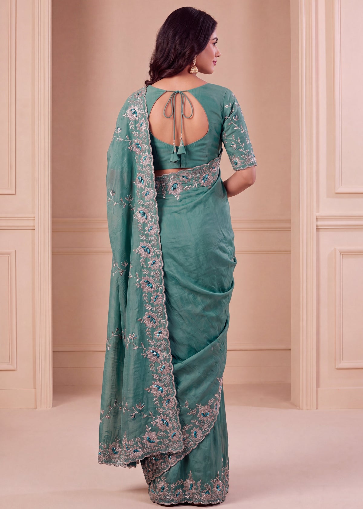 Elegant NC Vichitra Designer Festive Wear Saree