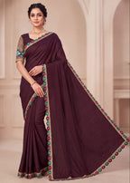 Premium Tesla Embroidered Designer Saree