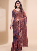 Fendy Chiffon Zari Work Designer Saree