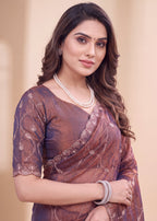 Fendy Chiffon Zari Work Designer Saree
