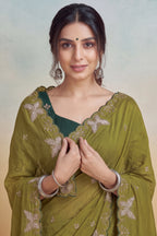Luxurious NC Vichitra Zari Work Saree