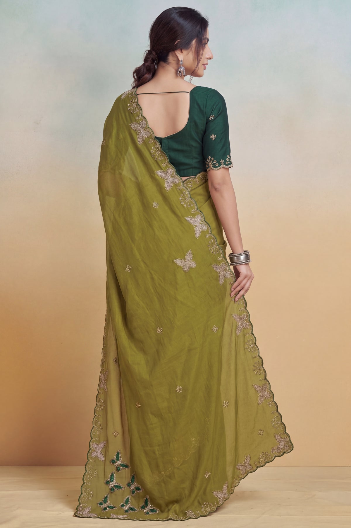 Luxurious NC Vichitra Zari Work Saree