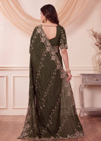 Elegant NC Vichitra Designer Festive Wear Saree