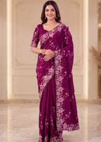 Elegant NC Vichitra Designer Festive Wear Saree