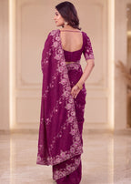 Elegant NC Vichitra Designer Festive Wear Saree