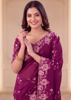Elegant NC Vichitra Designer Festive Wear Saree