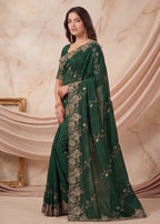 Elegant NC Vichitra Designer Festive Wear Saree