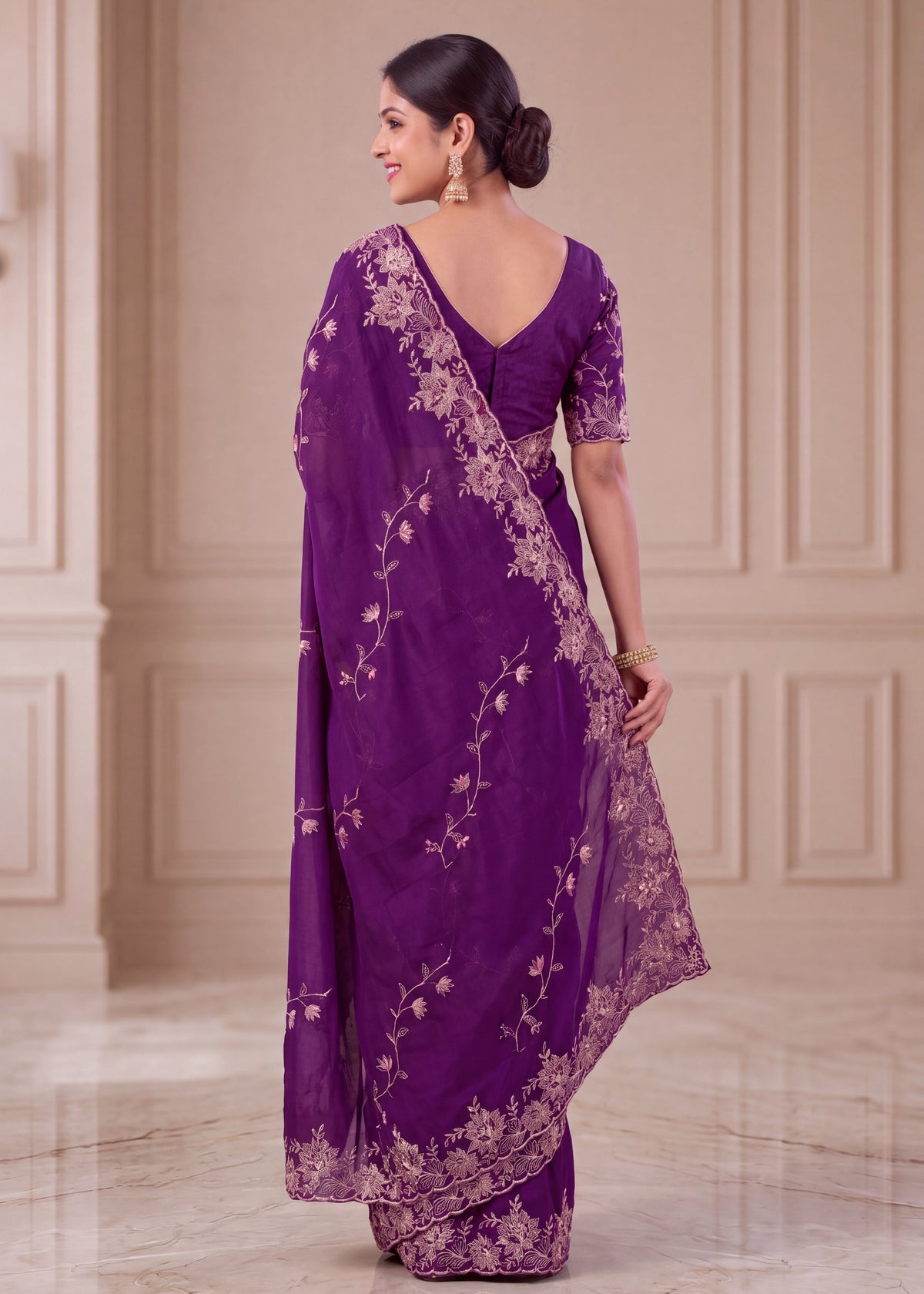 Elegant NC Vichitra Designer Wedding Wear Saree