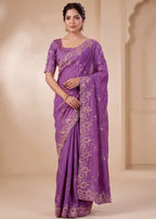 Elegant NC Vichitra Designer Festive Wear Saree