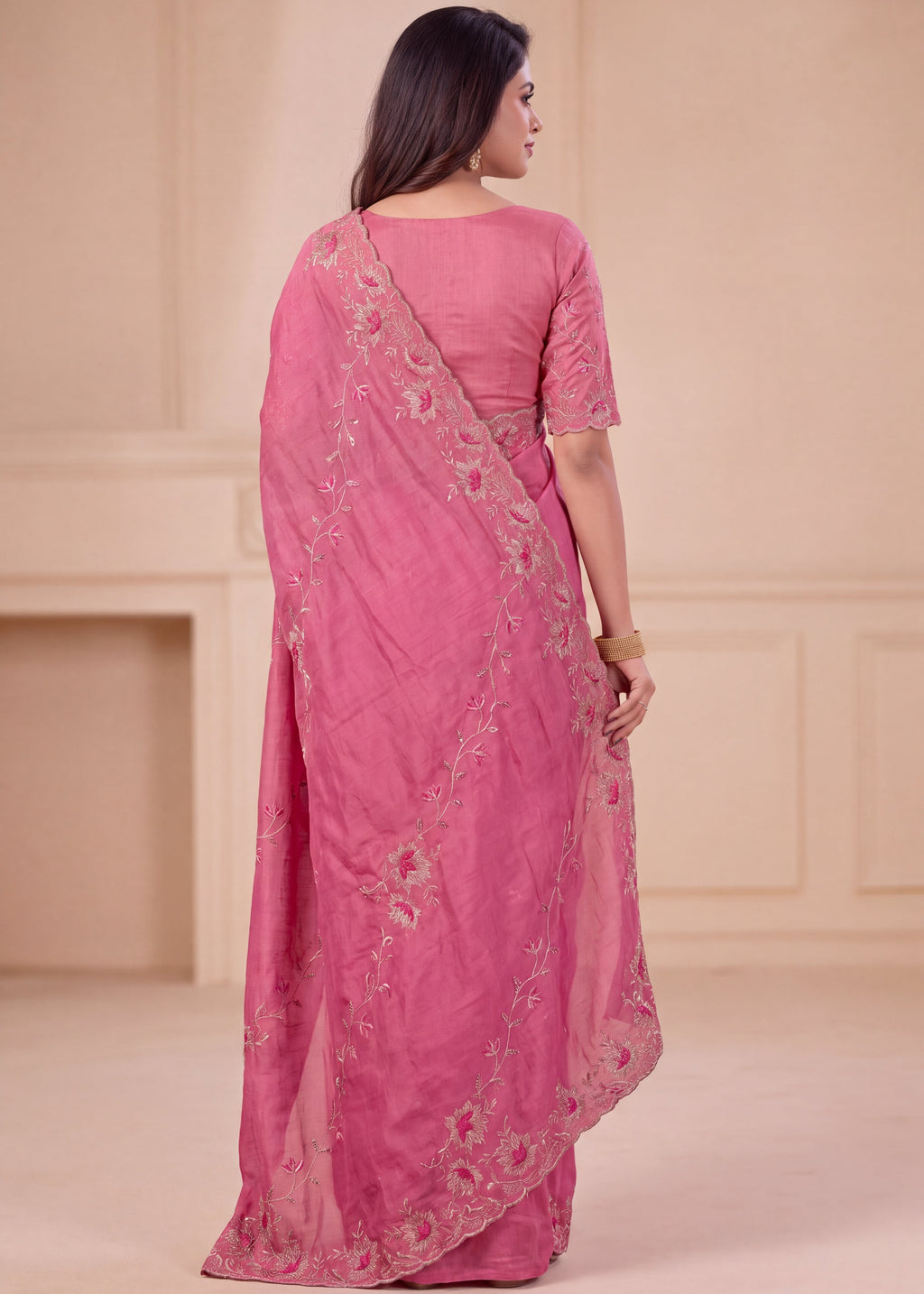 Elegant NC Vichitra Designer Wedding Wear Saree