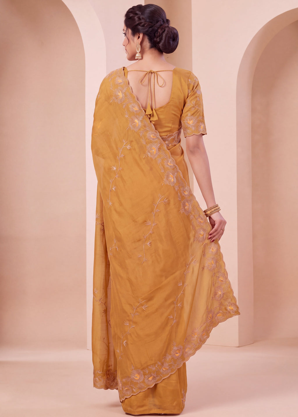 Elegant NC Vichitra Designer Wedding Wear Saree