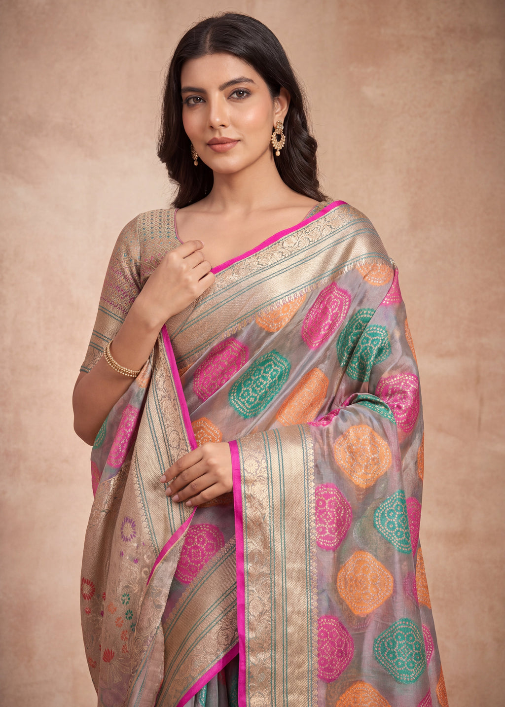 Attractive Heritage Woven Organza Banarasi Saree