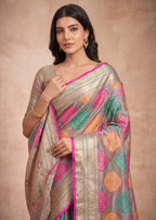 Attractive Heritage Woven Organza Banarasi Saree