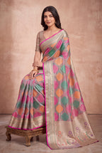Attractive Heritage Woven Organza Banarasi Saree