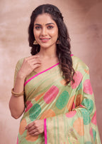 Attractive Heritage Woven Organza Banarasi Saree