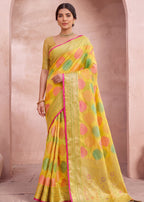Attractive Heritage Woven Organza Banarasi Saree