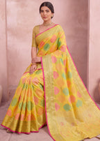 Attractive Heritage Woven Organza Banarasi Saree