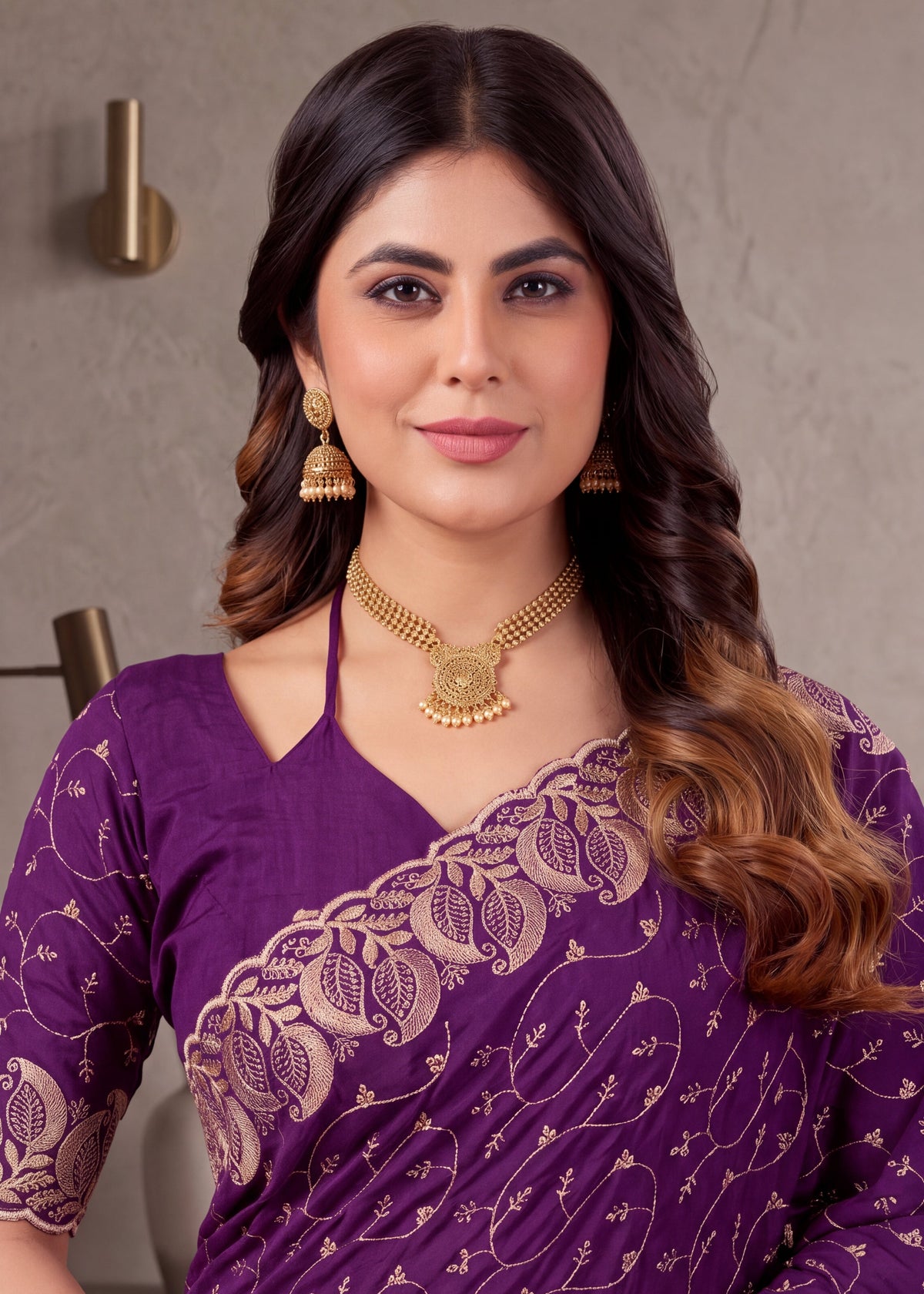 Royal NC Vichitra Heavy Zari C-Pallu Saree