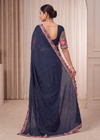 Premium Tesla Embroidered Designer Saree