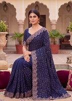 Royal NC Vichitra Heavy Zari C-Pallu Saree