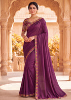 Floral Embroidered Saree with Designer Blouse