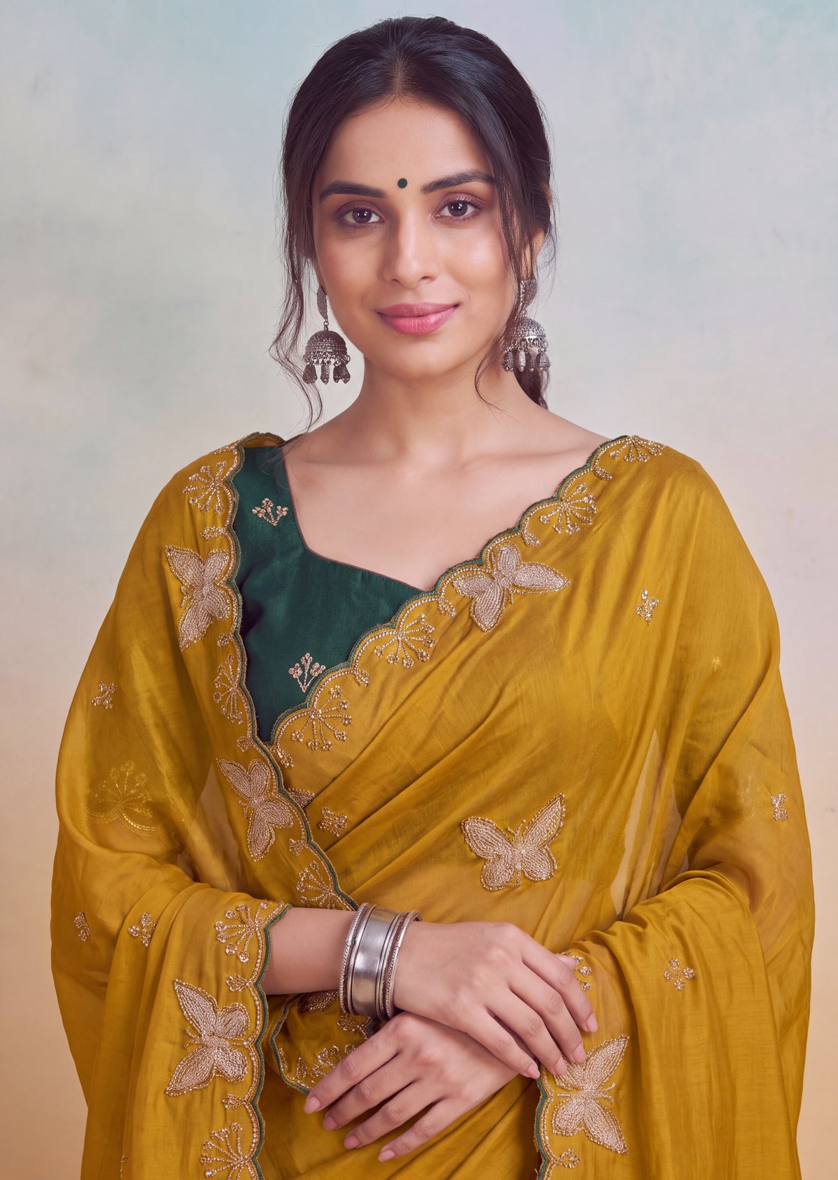 Luxurious NC Vichitra Zari Work Saree