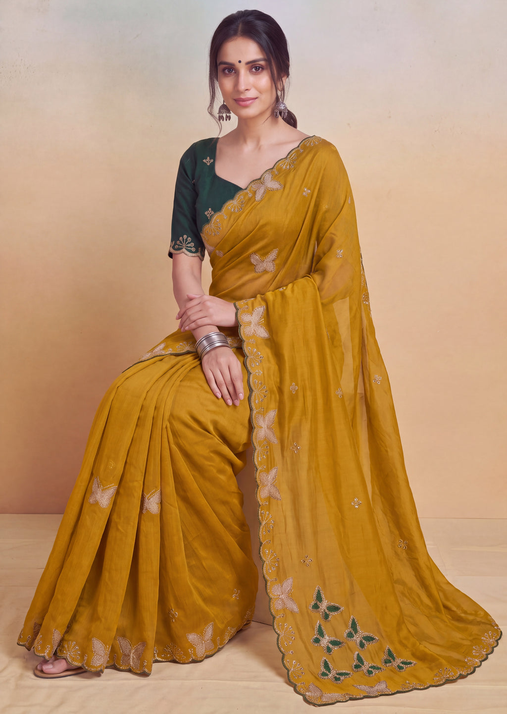 Luxurious NC Vichitra Zari Work Saree