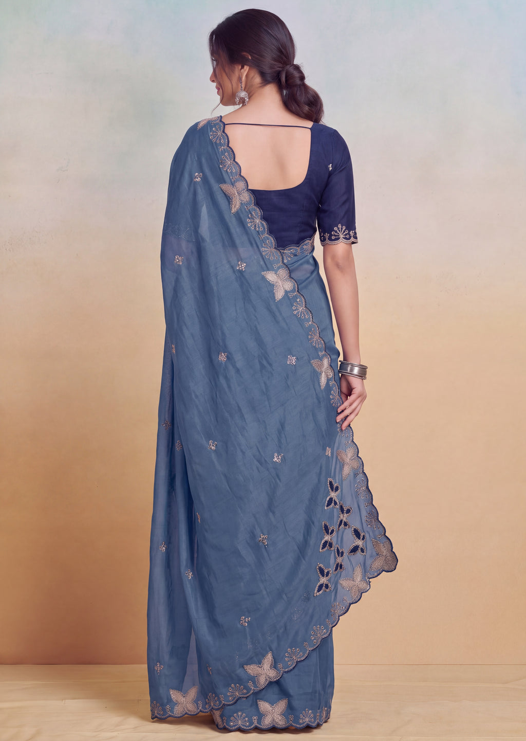 Luxurious NC Vichitra Zari Work Saree