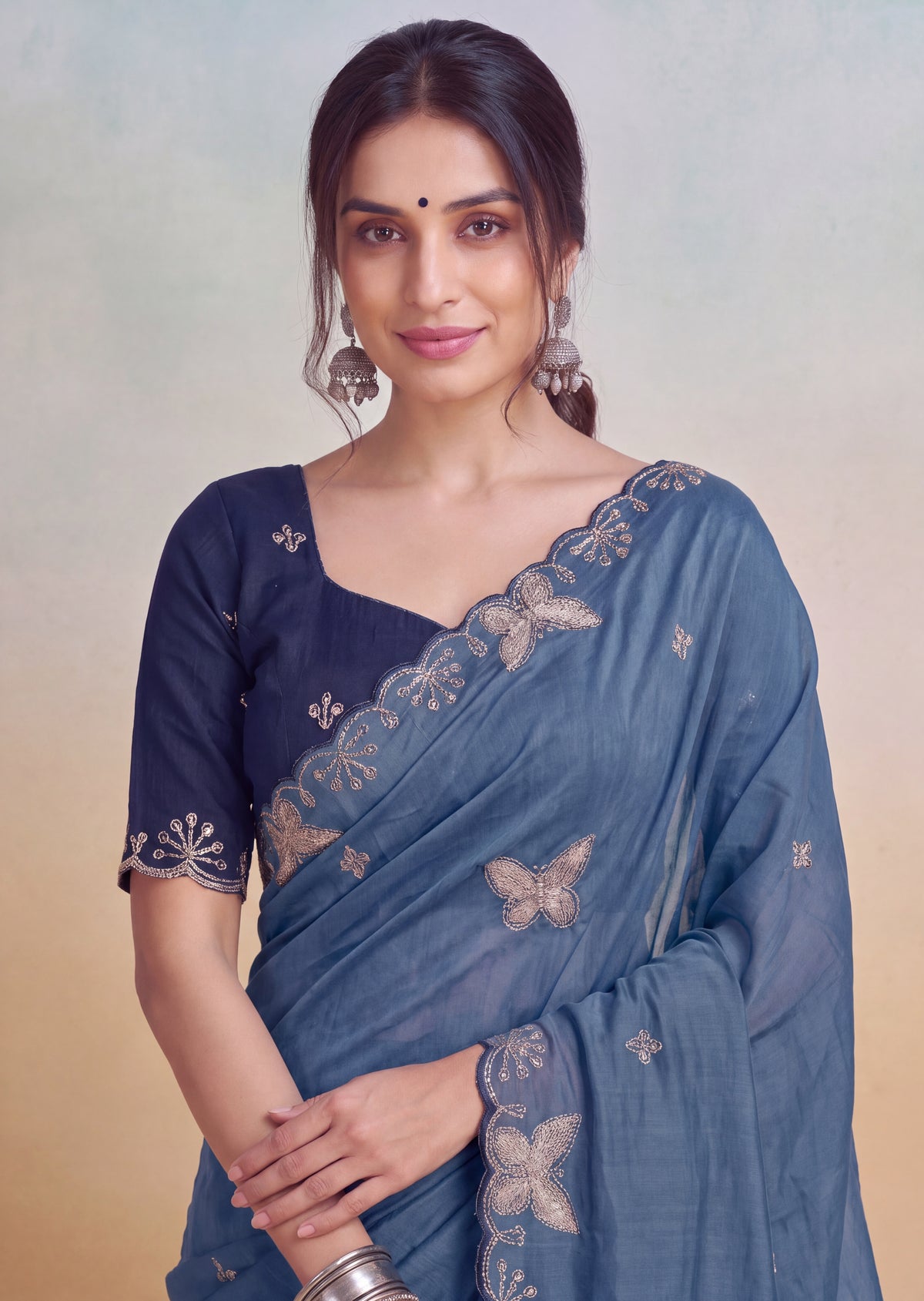 Luxurious NC Vichitra Zari Work Saree