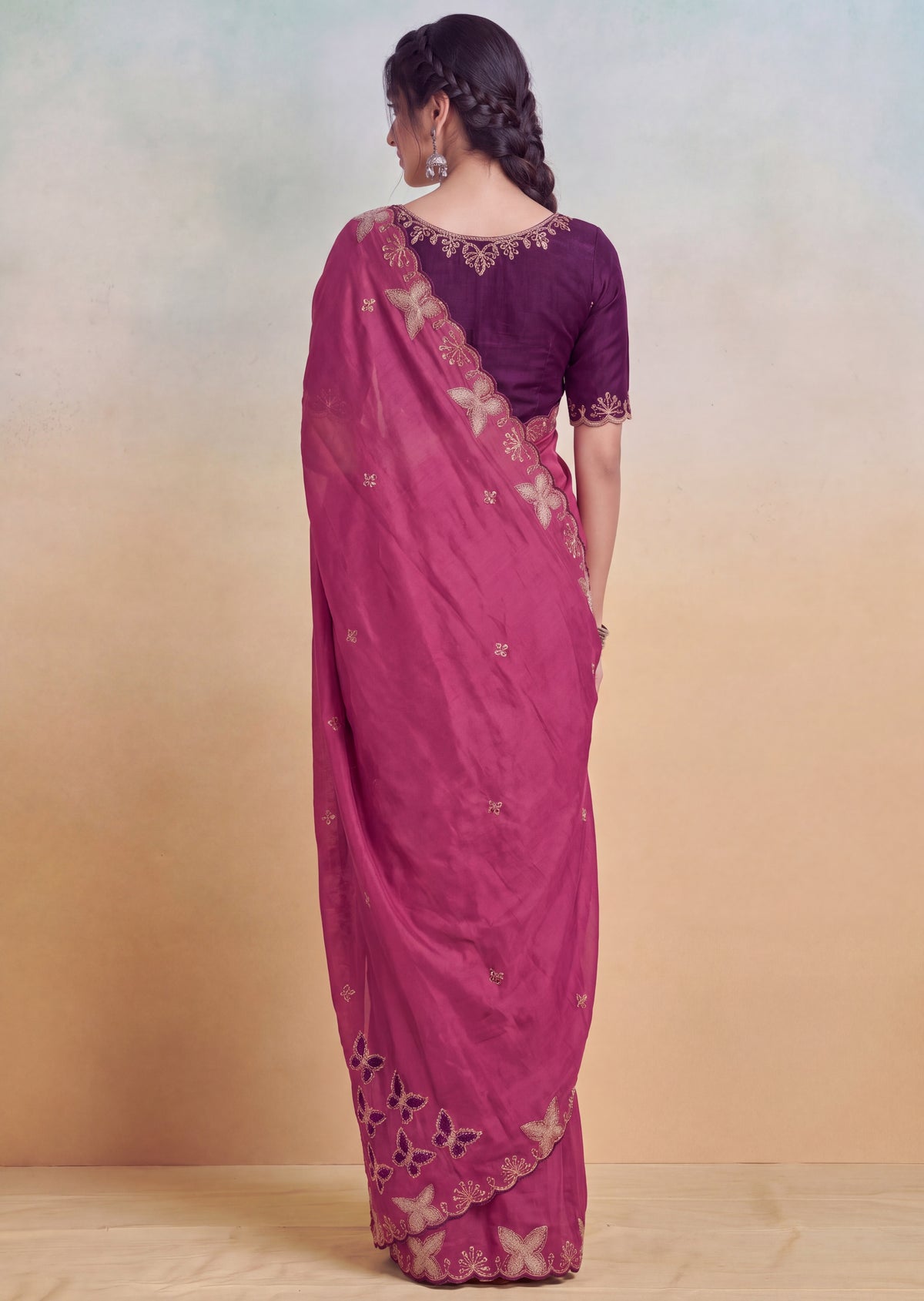 Luxurious NC Vichitra Zari Work Saree