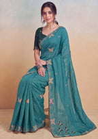 Luxurious NC Vichitra Zari Work Saree