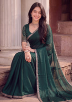 Scalloped Floral Elegant Rangoli Saree