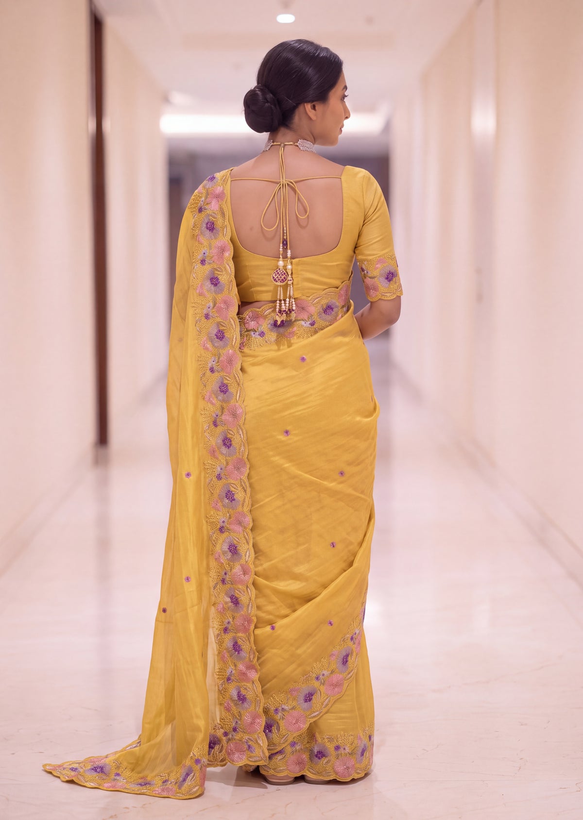 Premium Elegant Crunchy Tissue Saree