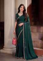 Scalloped Floral Elegant Rangoli Saree